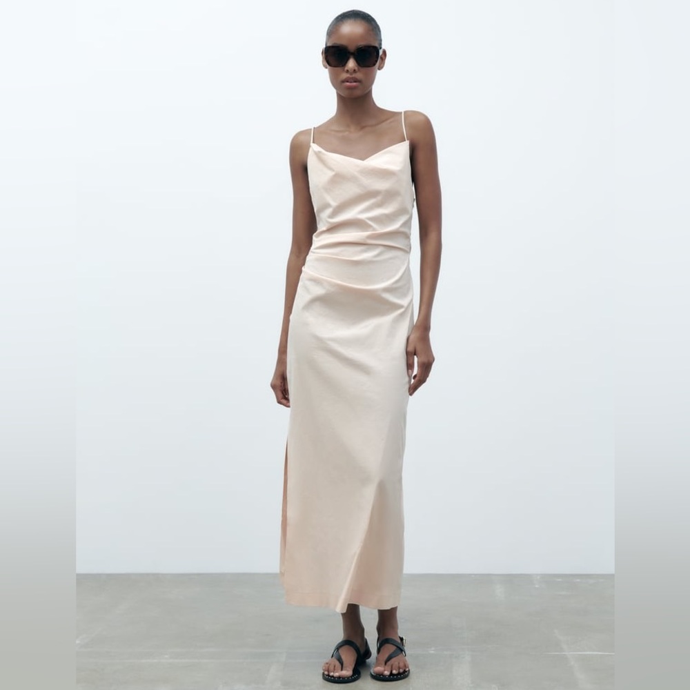 Zara Draped Midi Dress